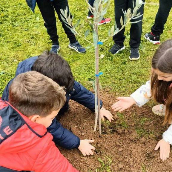Δεντροφύτευση στο πάρκο Γουδέ Β΄ τάξη